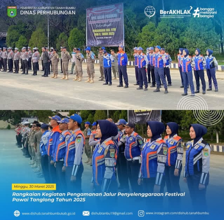 Apel Persiapan Rangkaian Kegiatan Pengamanan Jalur Penyelenggaraan Festival Pawai Tanglong Tahun 2025