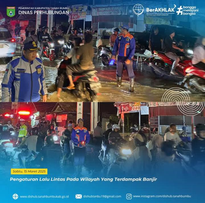 Pengaturan Lalu Lintas pada Wilayah Yang Terdampak Banjir