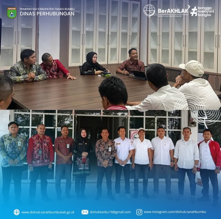 Menerima kunjungan dari DPC Organda Kab.  Tanah Bumbu