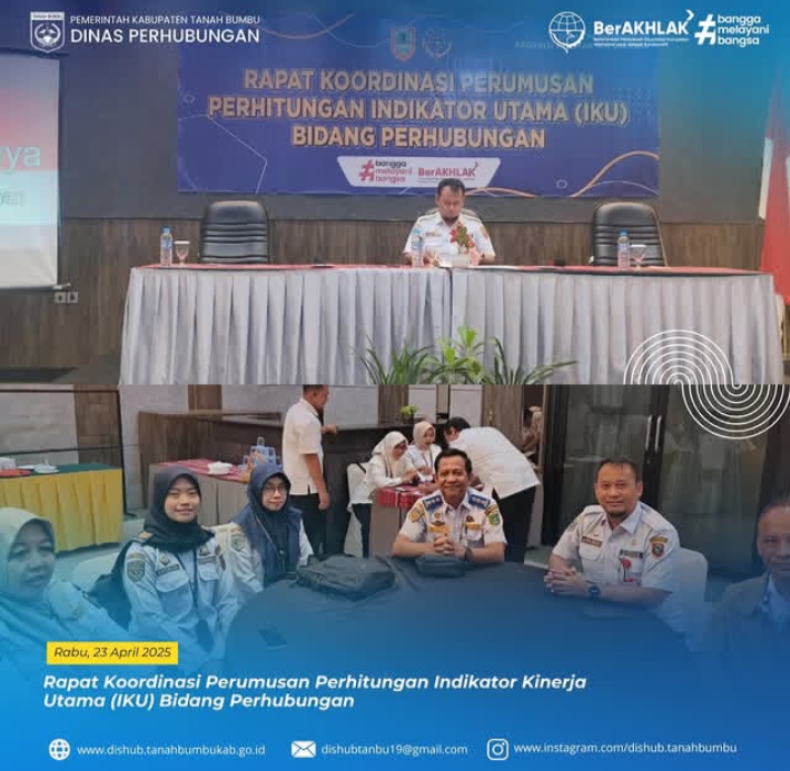 Rapat Koordinasi Perumusan Perhitungan Indikator Kinerja Utama (IKU) Bidang Perhubunngan