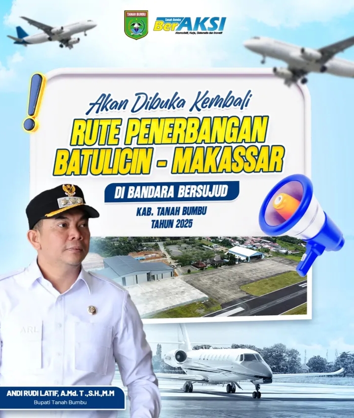 Akan Dibuka Rute Penerbangan Batulicin - Makassar