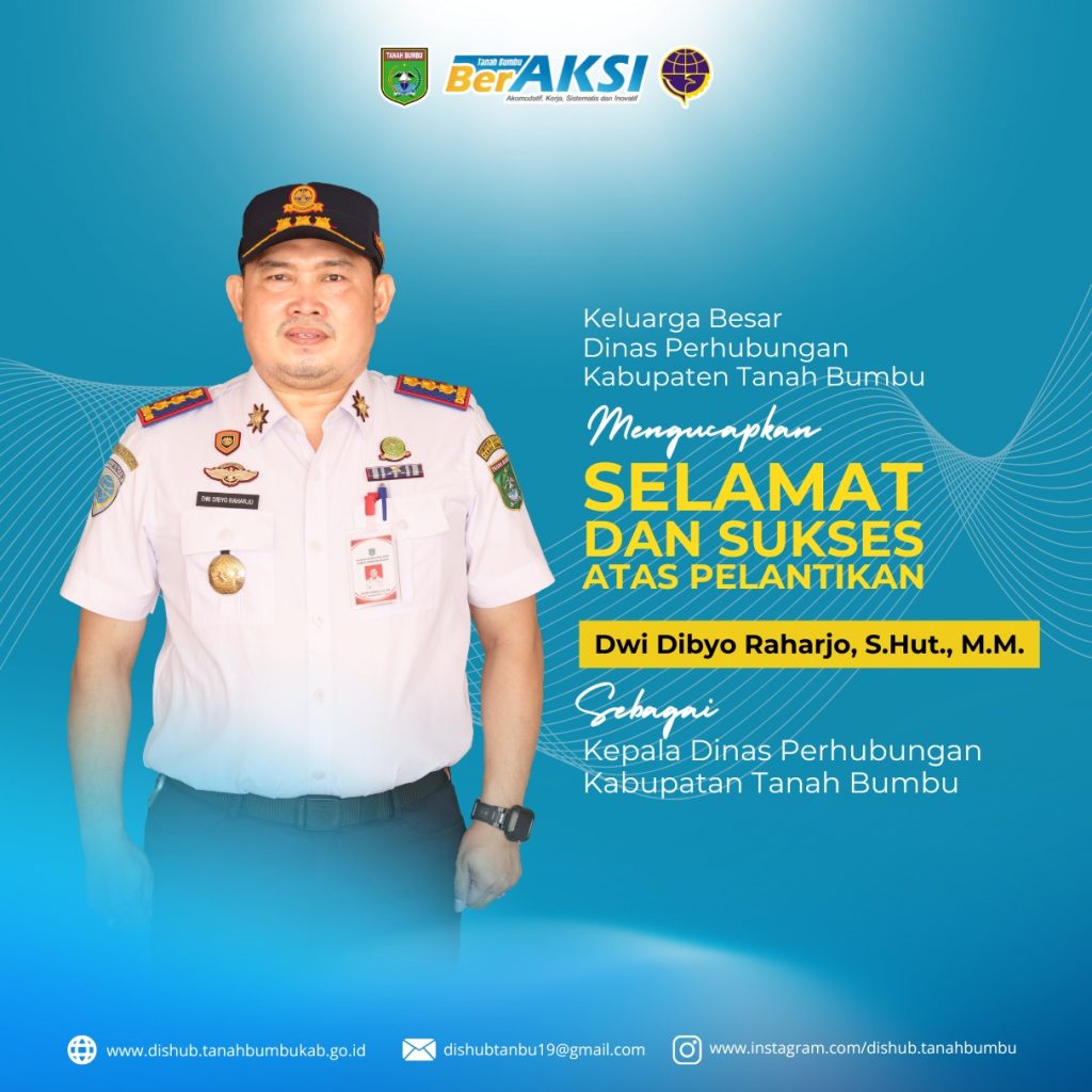 Pelantikan Kadishub Kab. Tanah Bumbu